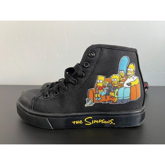 Heelys Hustle The Simpsons Limited Edition Shoes Size Youth‎ 2, Wheels Included - Picture 4 of 8